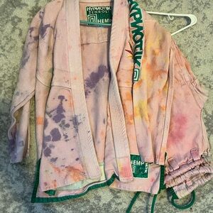 Pink Tie-Dye BJJ Gi with bag